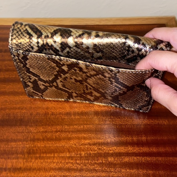 HOBO golden snakeskin jill wristlet wallet - Picture 3 of 9